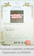 Trademark registration certificate
Registration No. 5258229